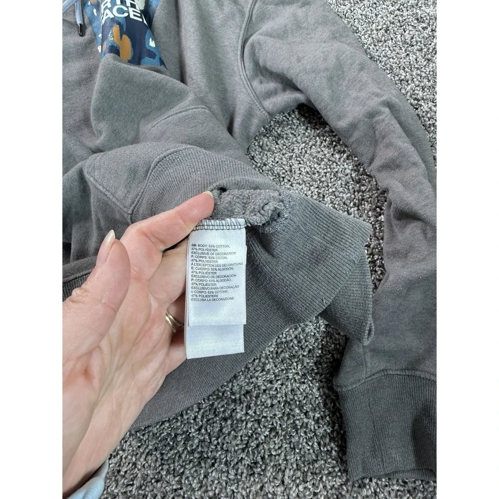 The North Face Fleece Hoodie Men's Size Medium Gray Outdoor